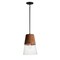 Maxim Lighting Carpenter 10'' Mini Pendant, Walnut/Black 91622CLWNBK - alternate 1